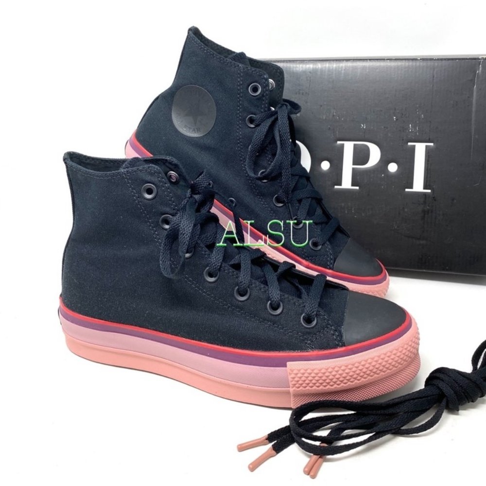 Converse xOPI Ctas Lift Hi Platform Black Cherry W